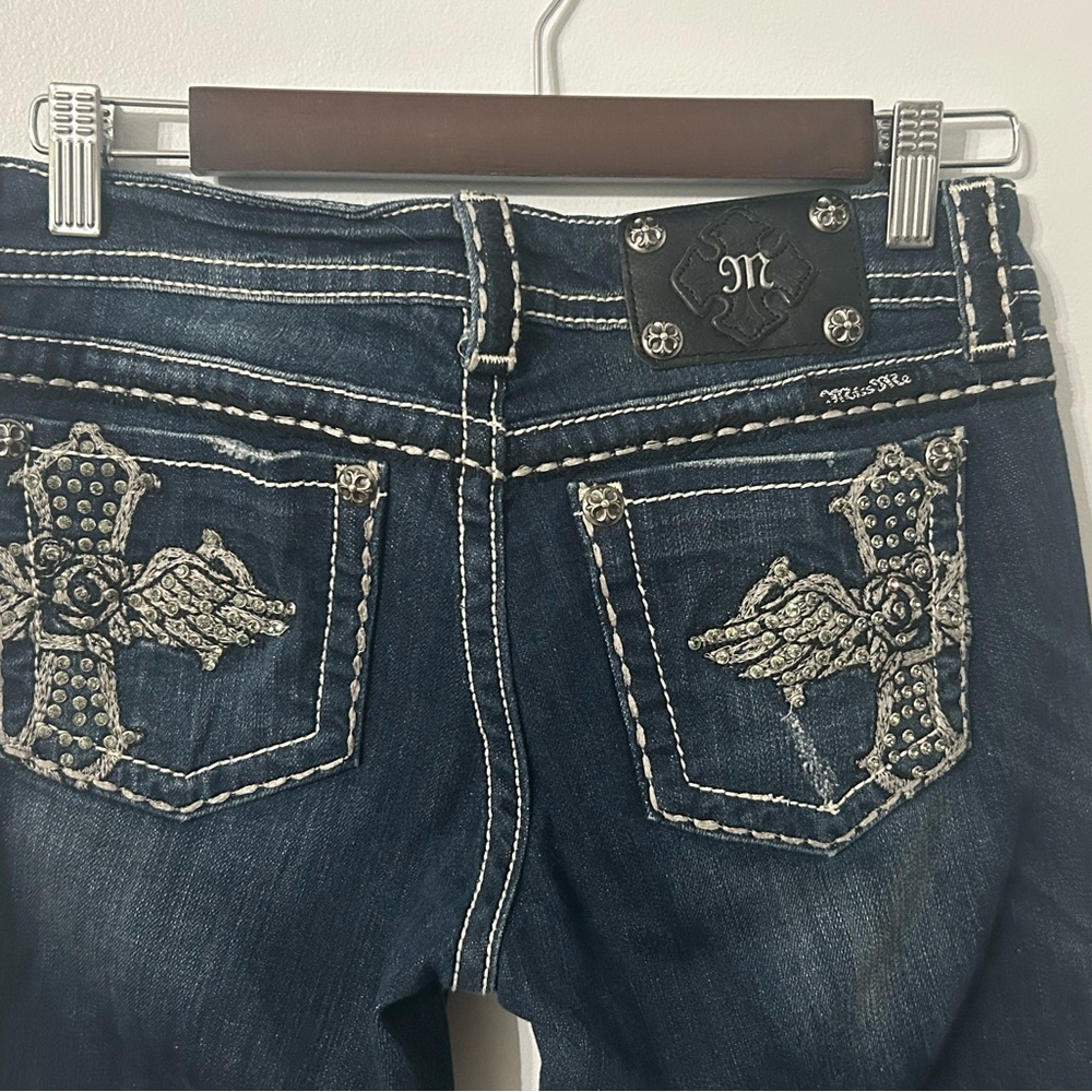 Miss Me Women's Blue Embellished Jeans
